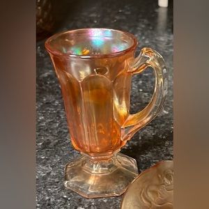Vintage Carnival Glass Marigold Coffee Cup